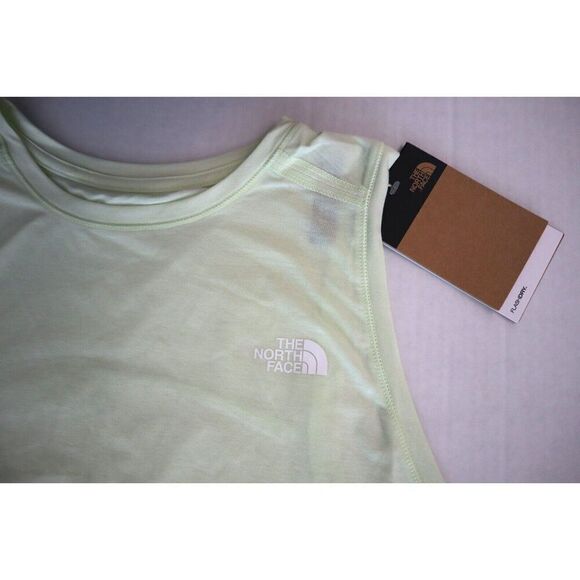 The North Face Women's Sz 2X Lime Cream Heather Wander Slitback Tank Top - Picture 6 of 13
